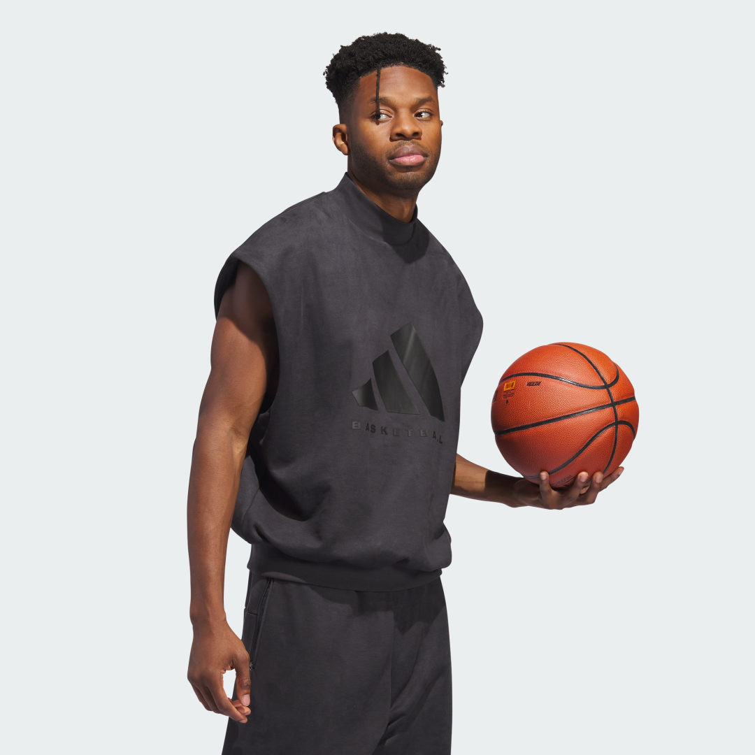 Basketball Sueded Sleeveless Sweatshirt