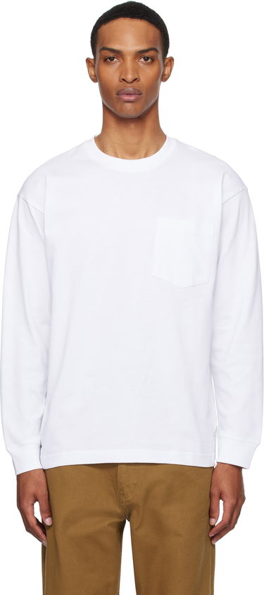 Tričko NORSE PROJECTS Norse Standard Heavy Loose Long Sleeve T-Shirt Biela | N10-0213, 0