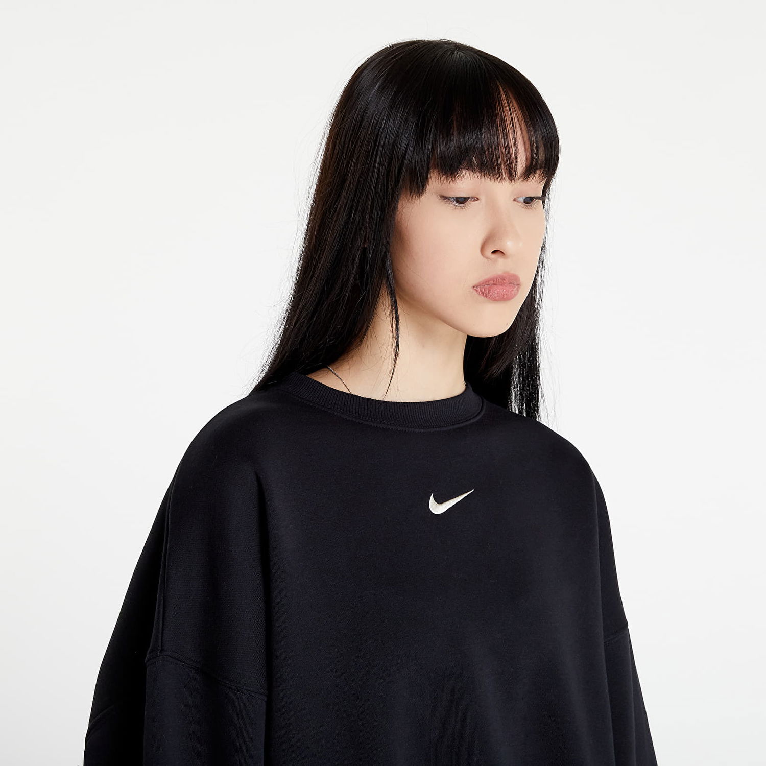 Mikina Nike Phoenix FleeceOversized Crewneck Čierna | DQ5761-010, 1