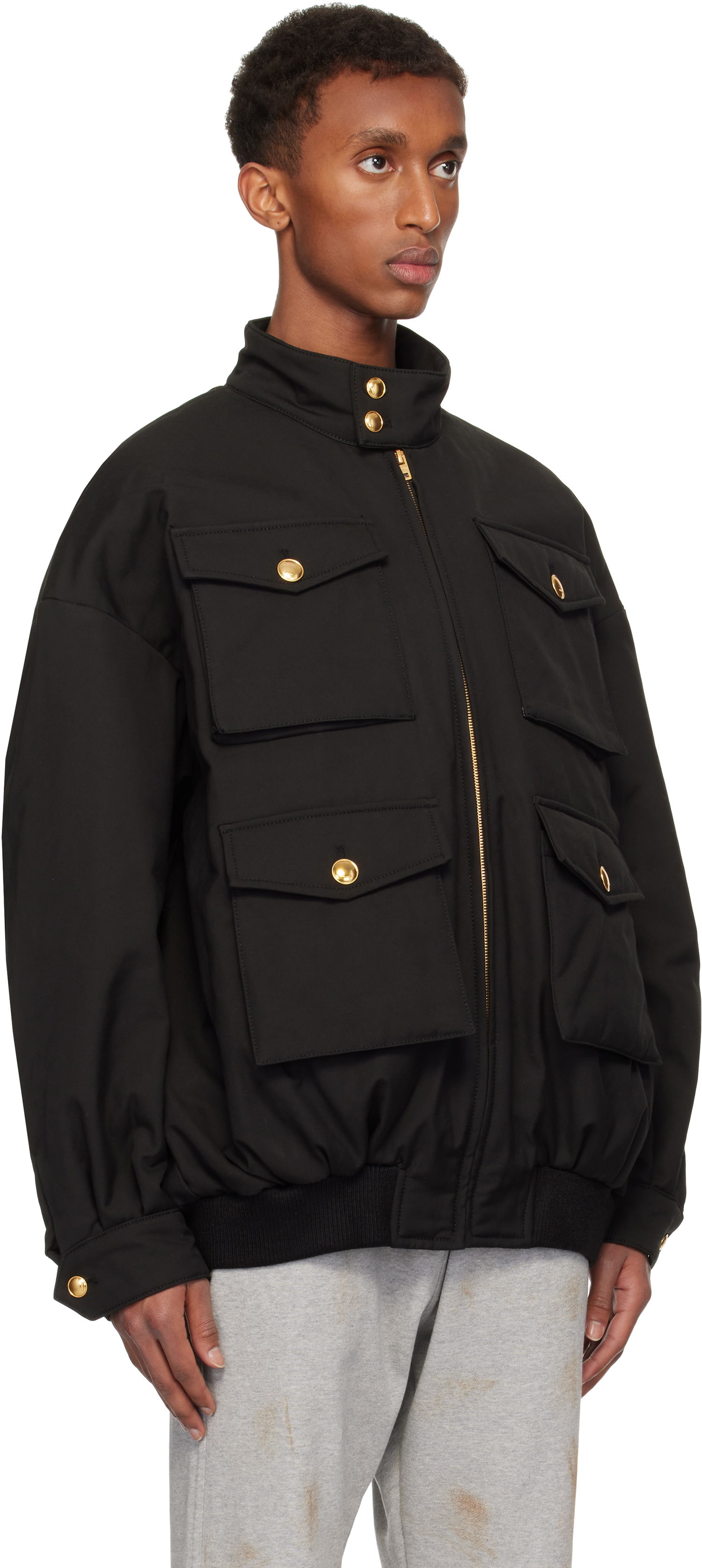Bomber bunda We11done We11done Multi Pocket Flap Jacket Čierna | WD-JP3-24-041-M-BK, 1