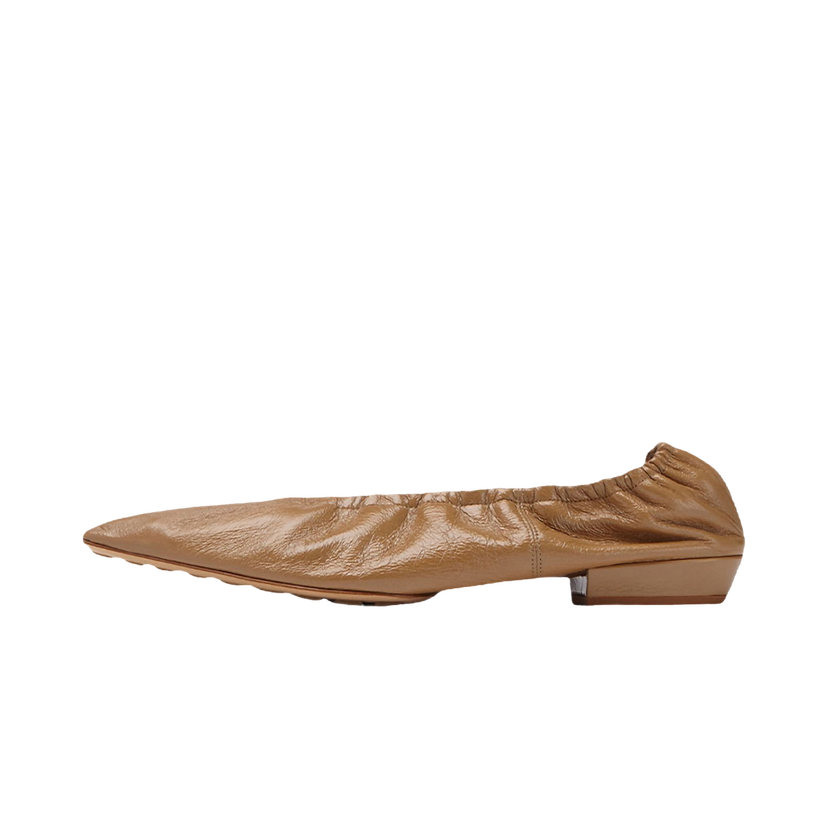 Tenisky a topánky Bottega Veneta Leather Ballet Flats Hnedá | 652273VBP107647