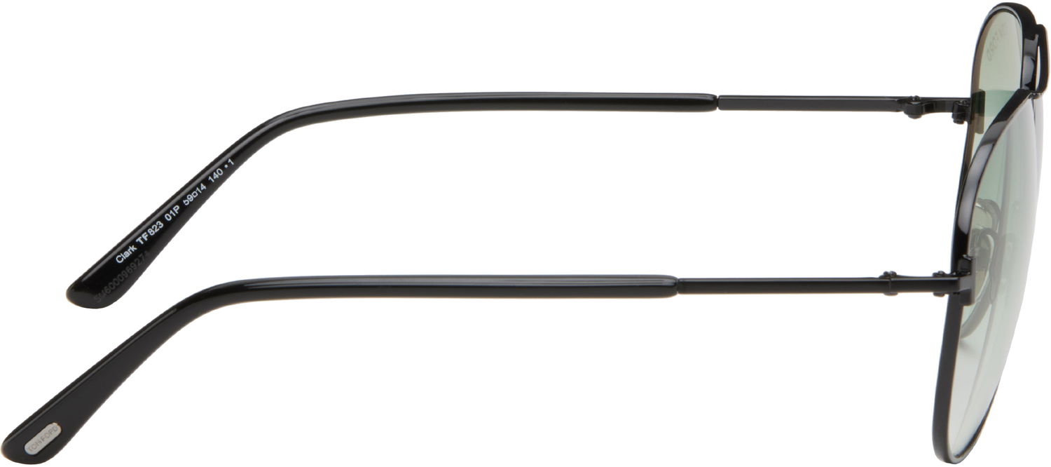Slnečné okuliare Tom Ford Tom Ford Polarized Clark Aviator Sunglasses Čierna | FT0823_5901P, 1