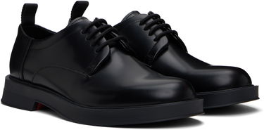 Tenisky a topánky BOSS Hugo Brush-Off Leather Derbys Čierna | 50541841, 3