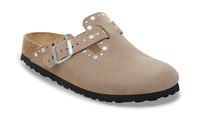Boston Rivet Suede Leather Regular Fit Clog