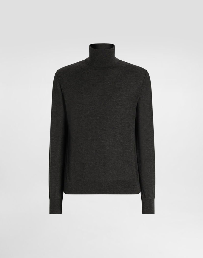 Sveter Dolce & Gabbana Dolce & Gabbana Cashmere Turtleneck Pullover Čierna | GXW05TJBW05N1254