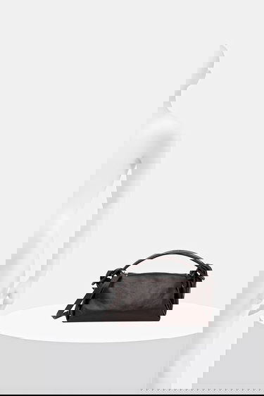 Kabelka KENZO Kenzo Knotted Leather Shoulder Bag Hnedá | FE62SA818L01, 5