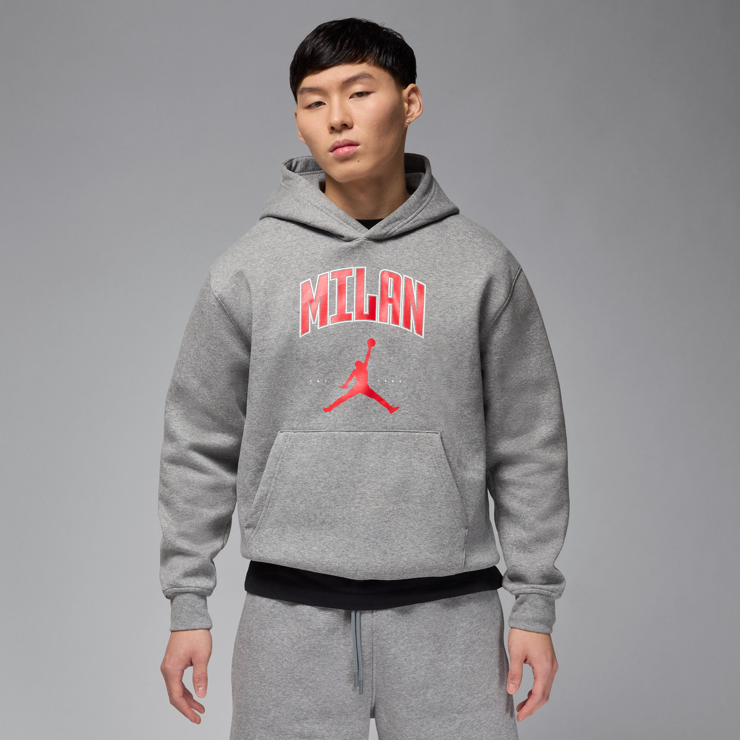 Mikina Jordan Jordan Milan Fleece Hoodie Šedá | HQ0442-091, 1