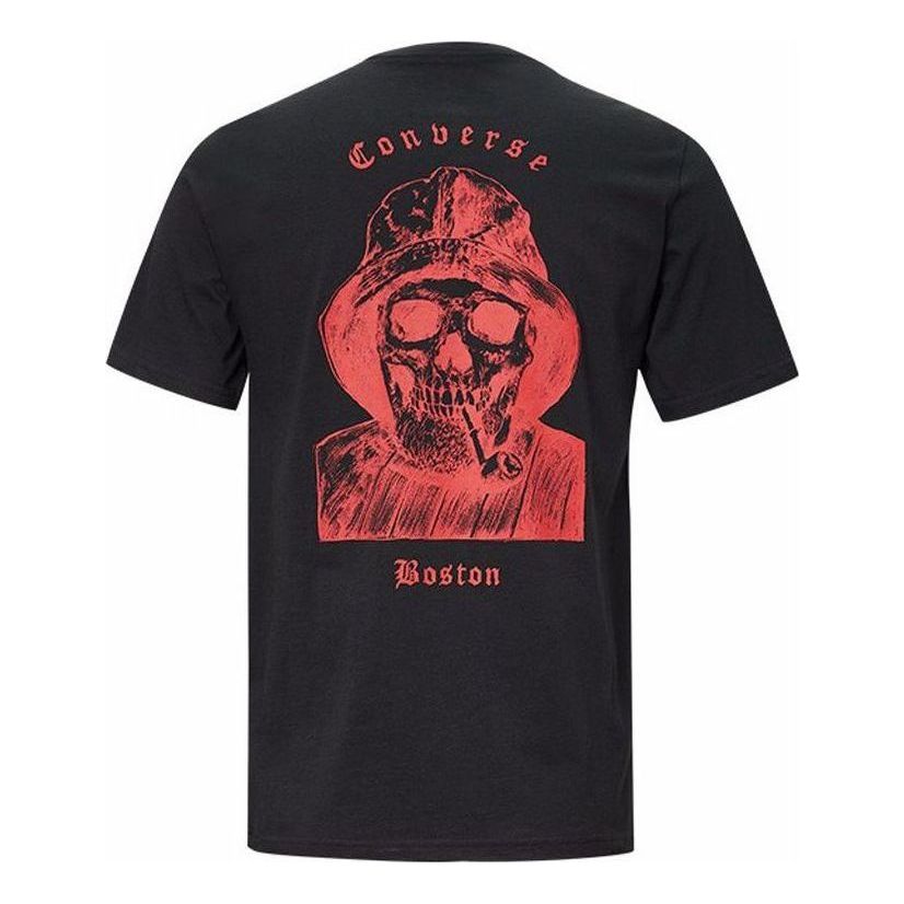 Tričko Converse Skull Art Graphic Tee Čierna | 10018380-A03