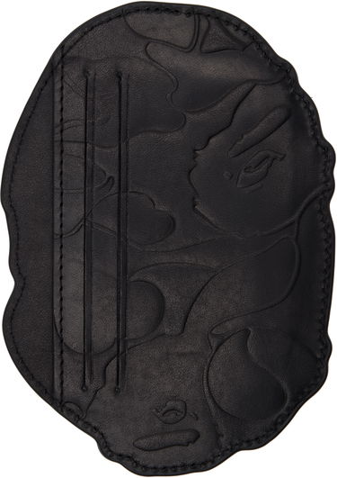 Kľúčenka BAPE A Bathing Ape Embossed Leather Card Holder Čierna | 001SGL301012M, 1
