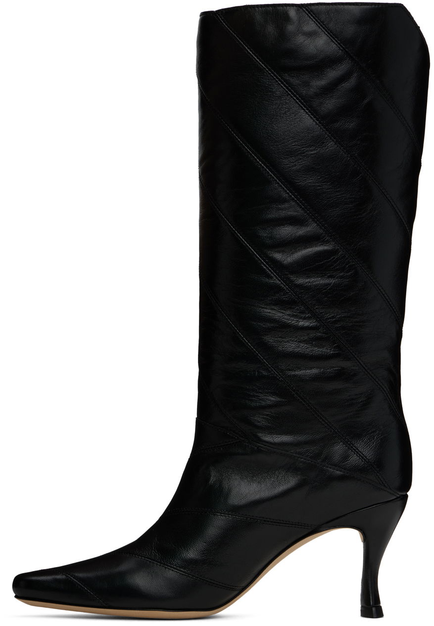 BY FAR Steph Creased Leather Boots