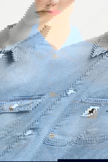 Bunda Carhartt WIP OG Michigan Coat Transitional Denim Jacket Modrá | I031923.01ZO, 3