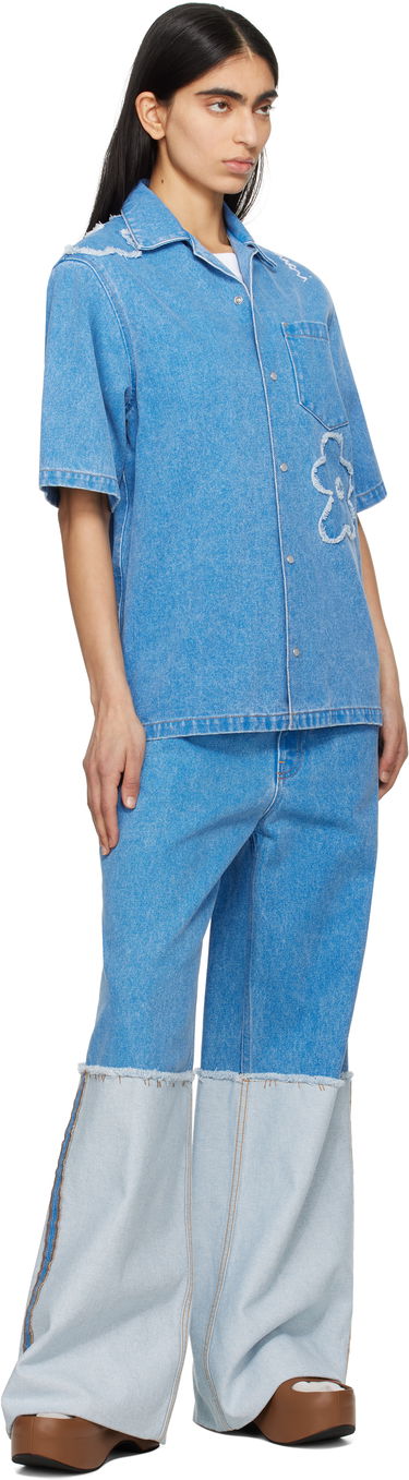 Košeľa Marni Marni Patched Denim Shirt Modrá | CAJD0614QS USCX34, 3