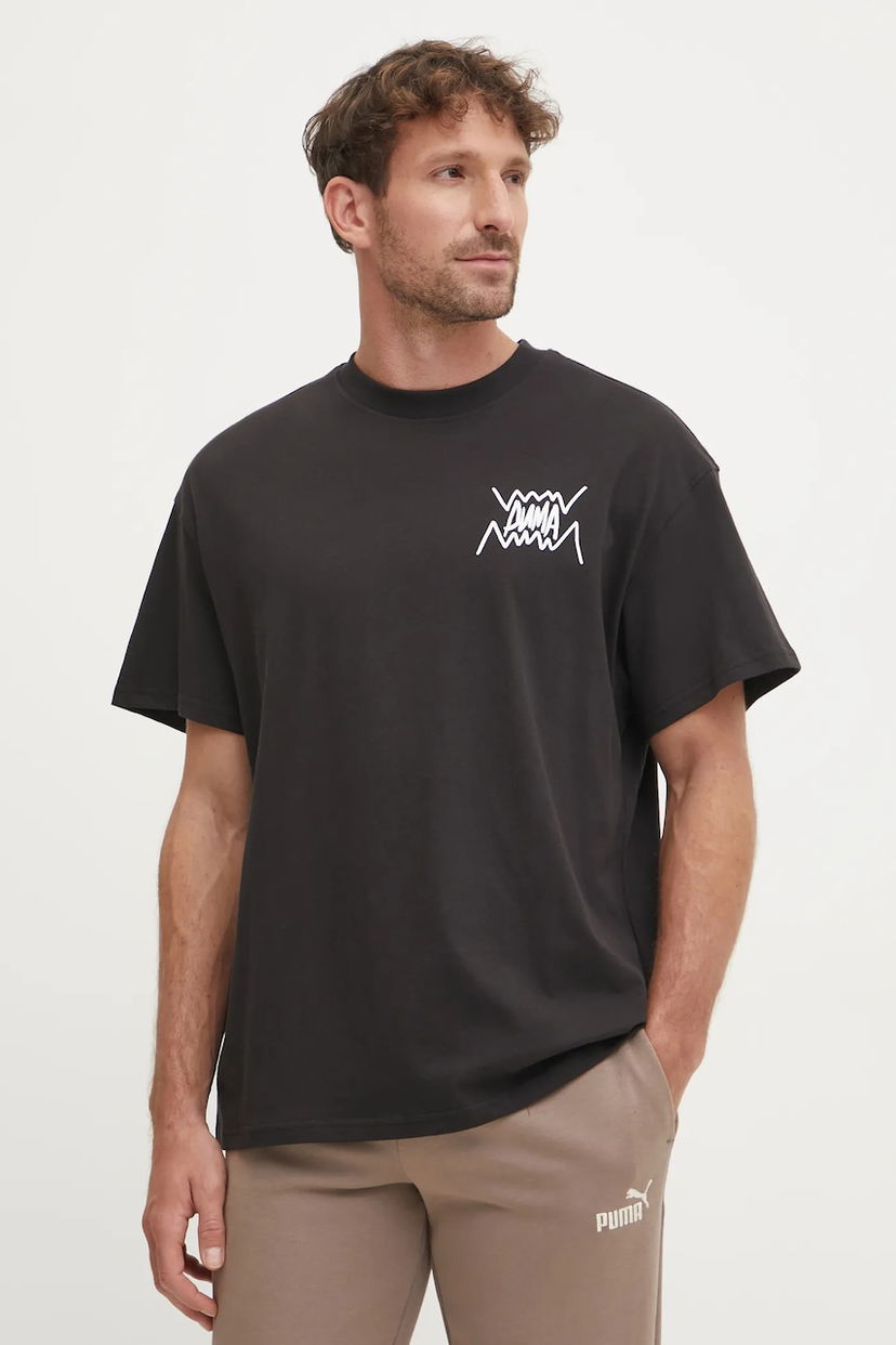 Tričko Puma Graphic T-Shirt Čierna | 630493