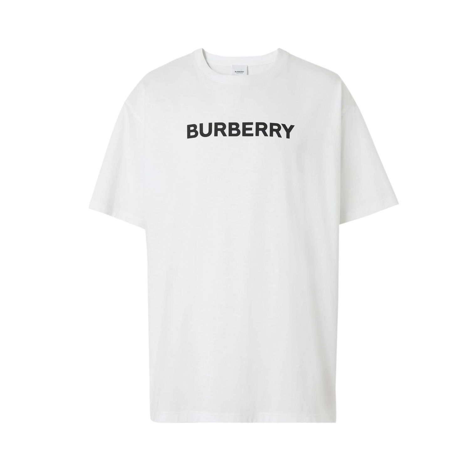 Tričko Burberry Logo Print Oversized T-Shirt Biela | 8055309, 1