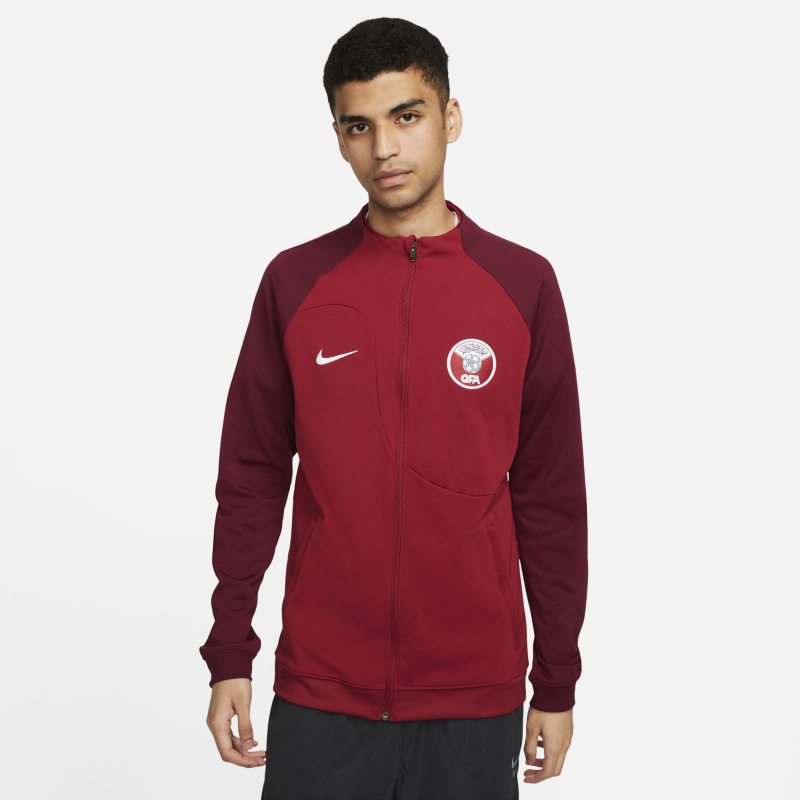 Bunda Nike Qatar Academy Pro Knit Football Jacket Červená | DH4749-647, 0