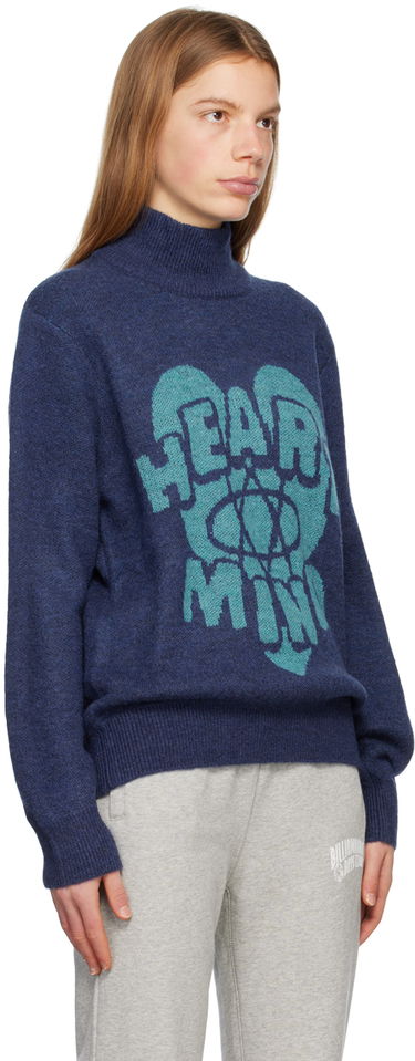 Sveter BILLIONAIRE BOYS CLUB Billionaire Boys Club Heart and Mind Turtleneck Sweater Modrá | B23142, 1