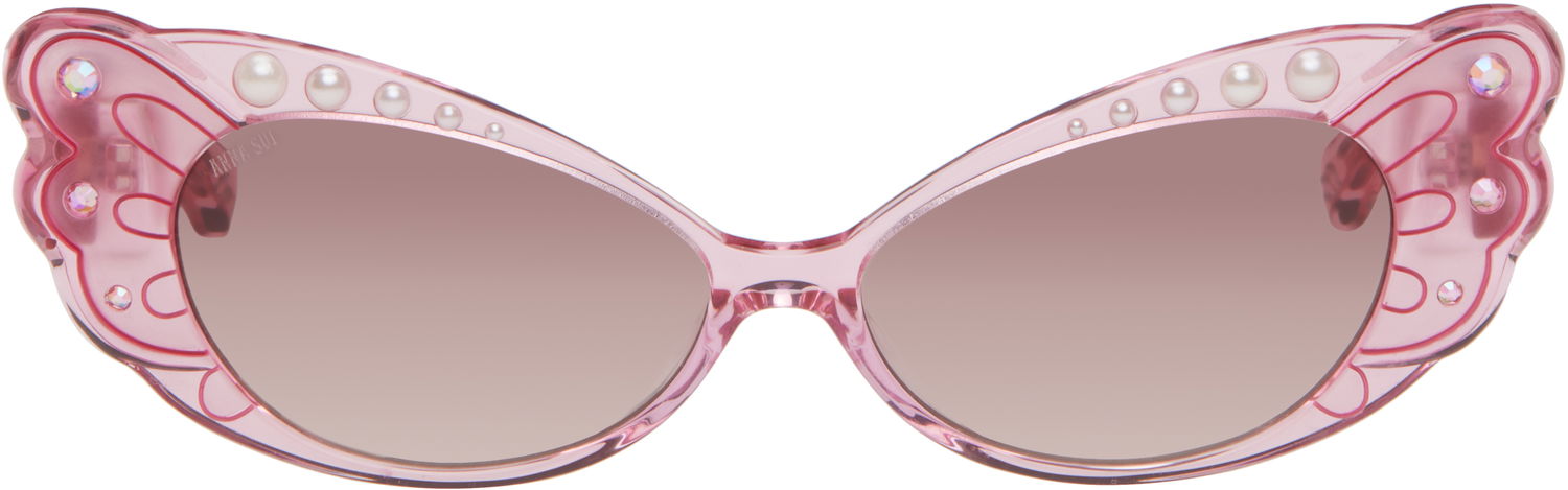 Slnečné okuliare Anna Sui Anna Sui Pearl Wing Sunglasses Ružová | ANN-240509-03, 0