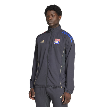 Bunda adidas Originals Olympique Lyonnais Pre-Match Jacket 2025/26 Čierna | jl9479, 1