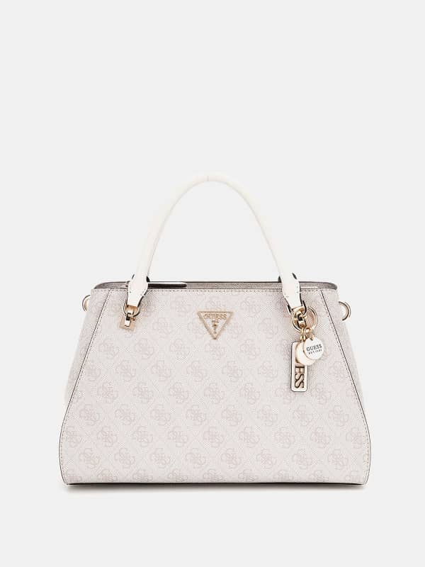Kabelka GUESS Noelle 4G Logo Satchel Biela | HWBD7879070, 0