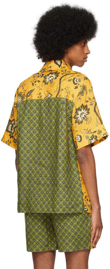 Košeľa Erdem Erdem Felipe Floral-Print Linen Resort Shirt Žltá | MS23_518MPPSL FELIPE SHIRT, 2