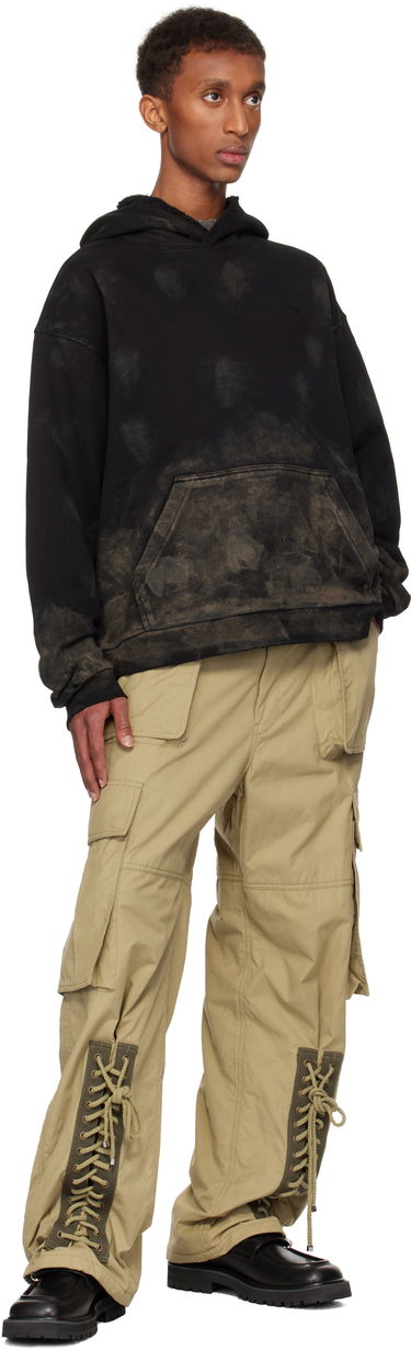Mikina We11done Muddy Hoodie Čierna | WD-TH3-24-823-U-BK, 3