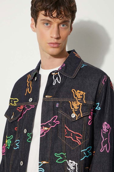Bunda BBC IceCream ICECREAM Running Dog Denim Trucker Jacket Navy | IC24245, 4