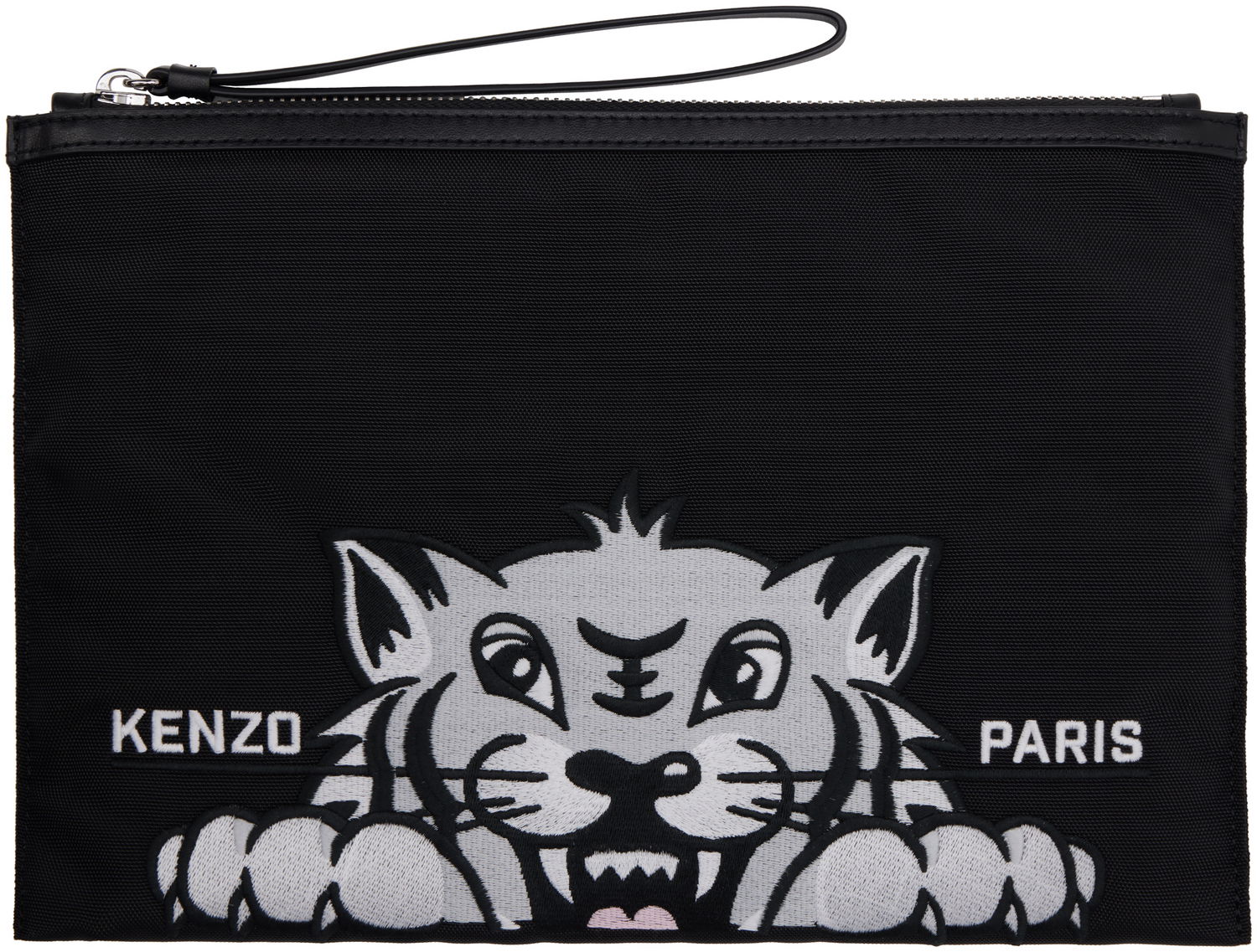 Peňaženka KENZO Kenzo Paris 'Kenzo Varsity' Large Pouch Čierna | FF55PM612F26, 0