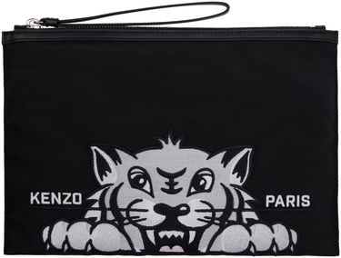 Peňaženka KENZO Kenzo Paris 'Kenzo Varsity' Large Pouch Čierna | FF55PM612F26, 0