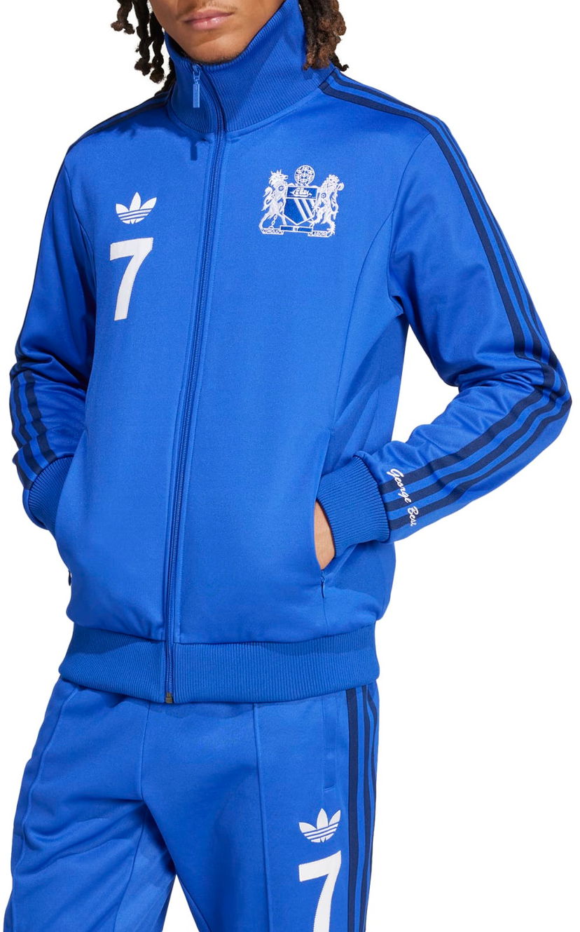 Mikina adidas Originals George Best Manchester United FC Track Jacket Modrá | iv7537