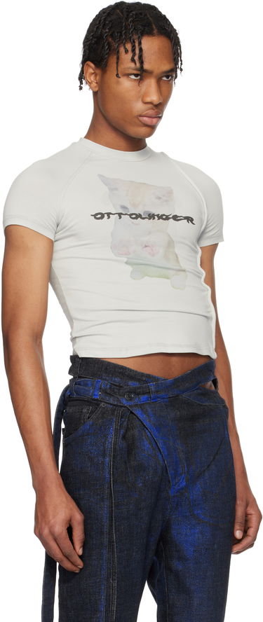 Tričko Ottolinger Ottolinger Deconstructed Kitten T-Shirt Šedá | 115-102015-01, 1
