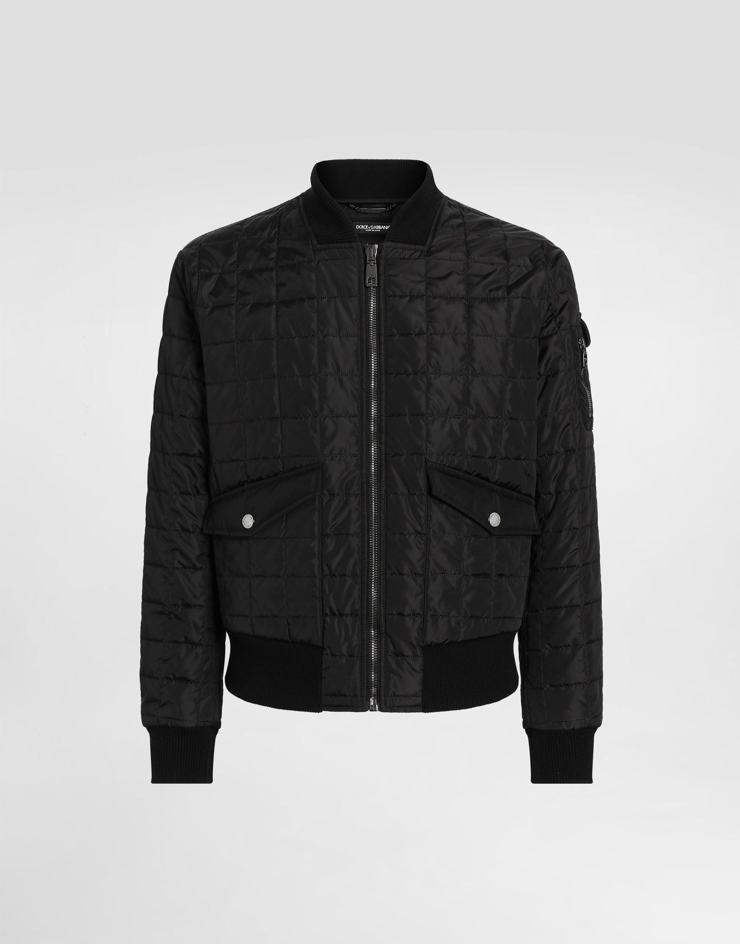 Bomber bunda Dolce & Gabbana Dolce & Gabbana Quilted Bomber Jacket Čierna | G9BRBTFUS22N0000, 0