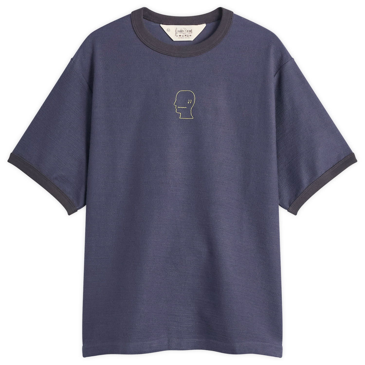 Tričko Brain Dead Slubby Ringer T-Shirt Navy | BDS25T000O47-NVY, 1
