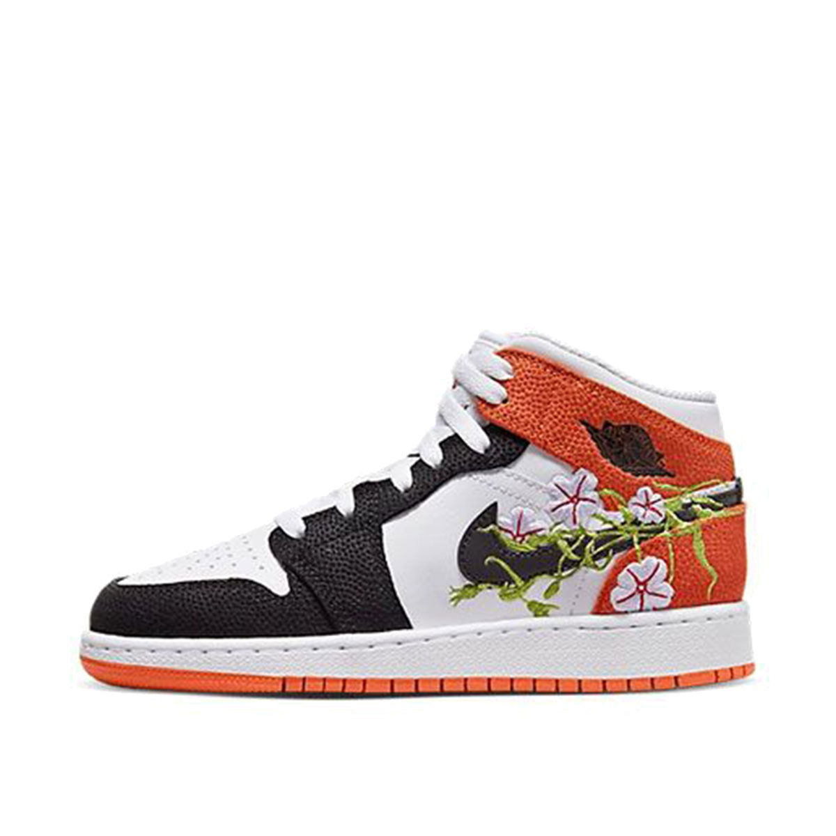 Tenisky a topánky Jordan Air 1 Mid SE "Basketball Blossom" GS Oranžová | DQ8390-100, 1