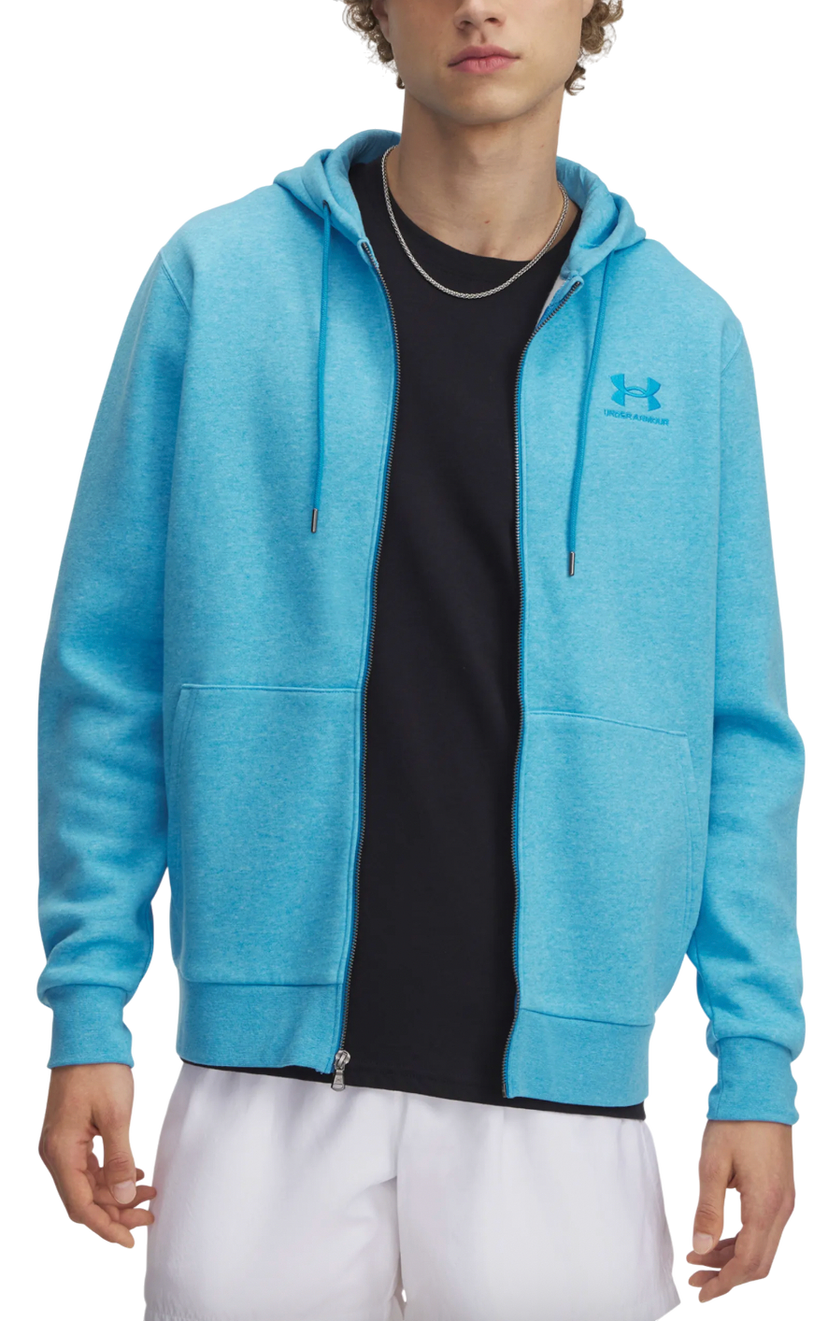 Mikina Under Armour Icon Fleece Full-Zip Hoodie Tyrkysová | 1373881-452