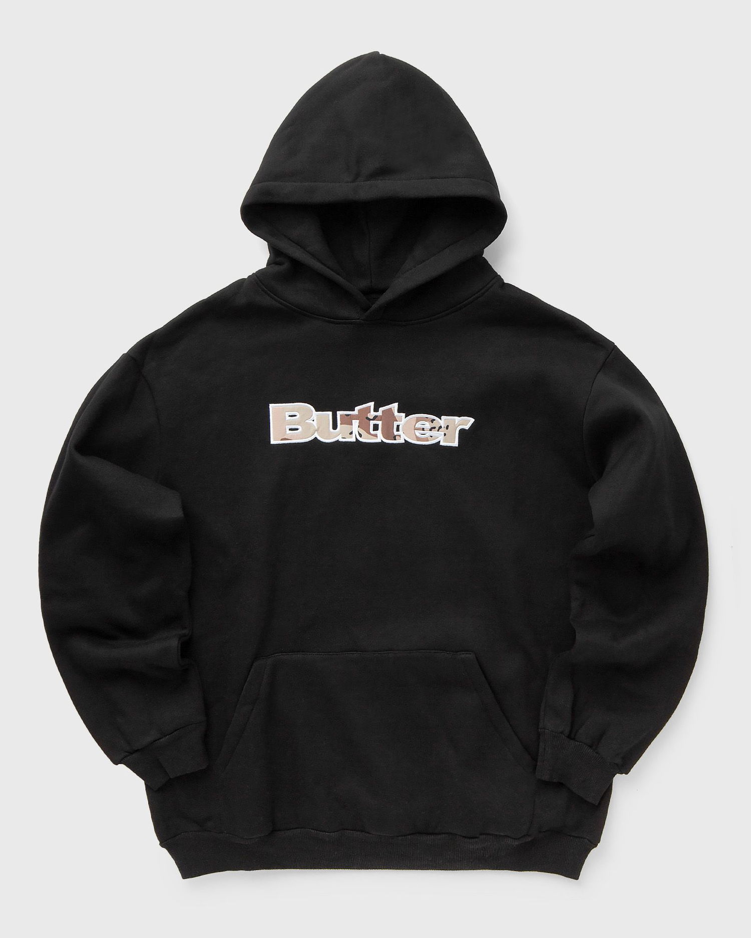 Mikina Butter Goods Logo Camo Applique Pullover Hood Čierna | P18297, 0