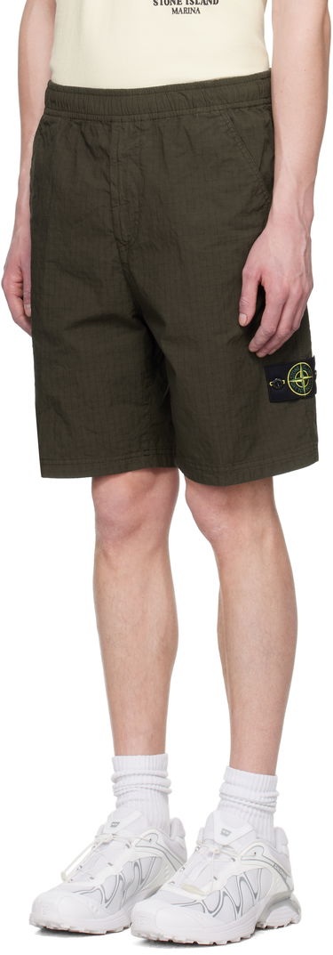 Šortky Stone Island Stone Island Mil-Spec Stretch Ripstop-TC Shorts Zelené | K1S15 L100008 S0063, 3