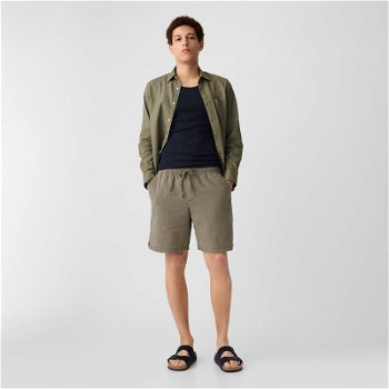GAP 8 Inch Linen Cotton Easy Shorts Olive 866195-09