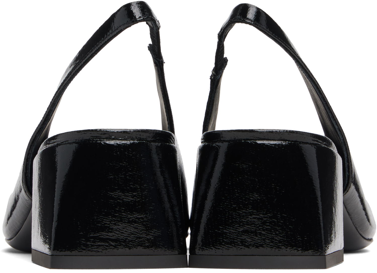 Tenisky a topánky Courrèges Courrèges AC Vinyl Slingback Heels Čierna | 325SPP039VY0003, 1