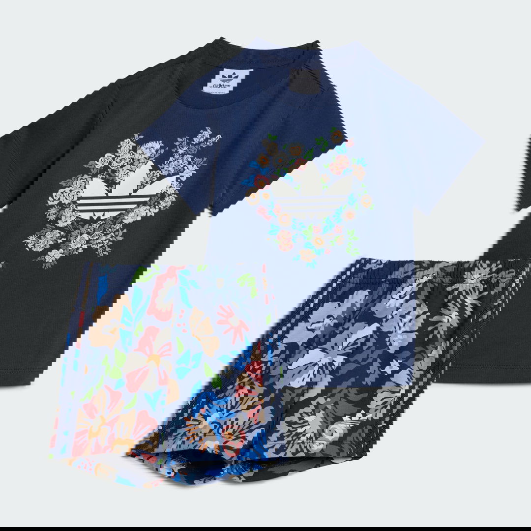 Súprava adidas Originals adidas Originals x Liberty London Shorts and Tee Set Navy | JC8012, 0