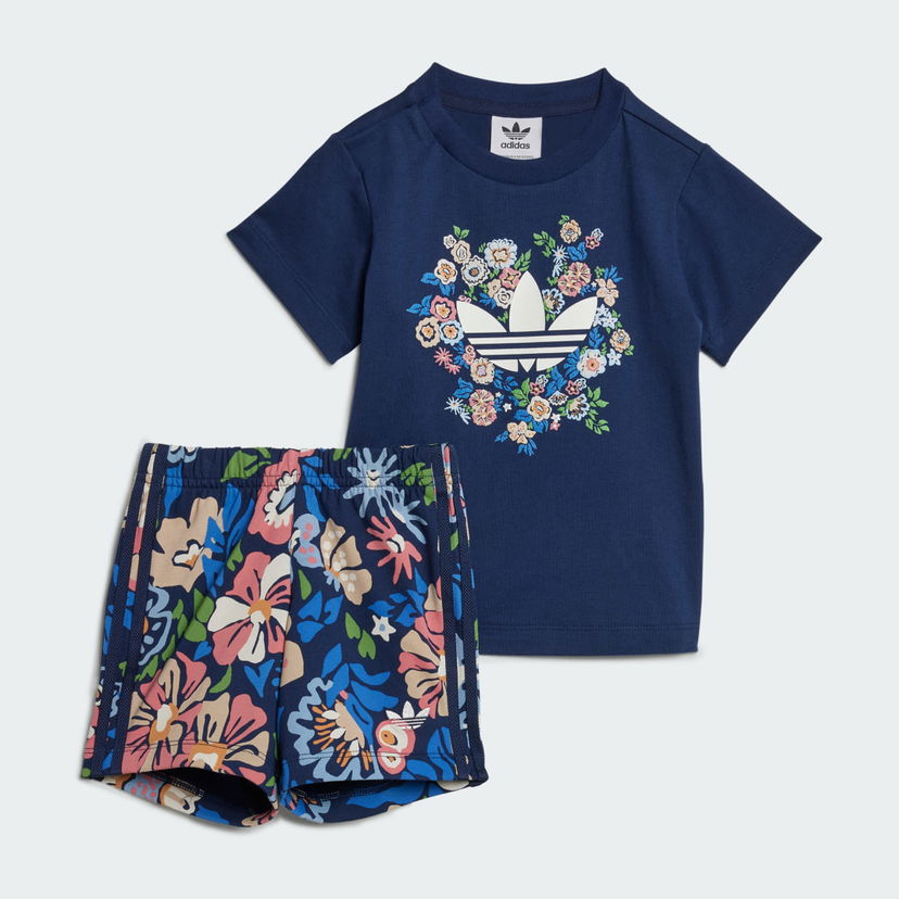 Súprava adidas Originals adidas Originals x Liberty London Shorts and Tee Set Navy | JC8012