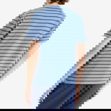 Tričko Polo by Ralph Lauren Stripe Crewneck Short Sleeve T-Shirt Modrá | 710938134008-BLU, 3