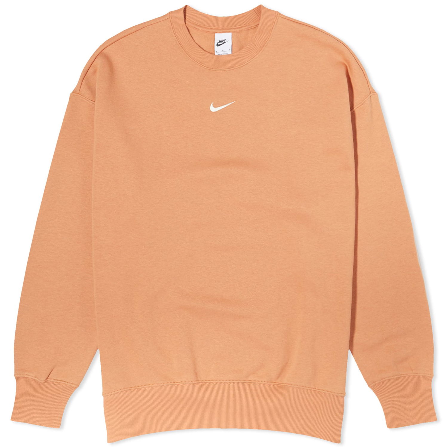 Mikina Nike Phoenix Fleece Crew Sweat "Amber Brown & Sail" Oranžová | DQ5733-225, 0