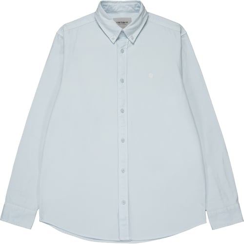 Košeľa Carhartt WIP Bolton Garment Dyed Shirt Modrá | I030238, 0