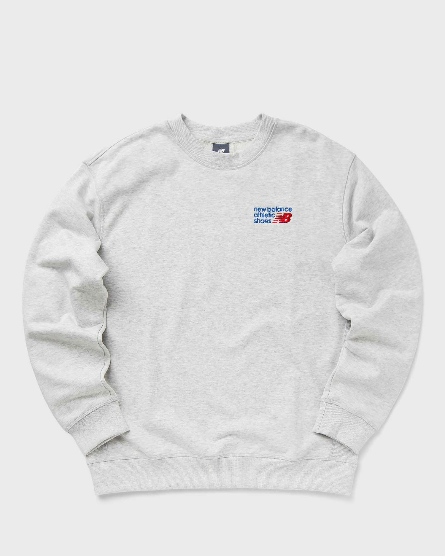 Tričko New Balance Athletics Premium Logo Crew men Sweatshirts grey in size:XXL Šedá | MT41547-AHH, 0