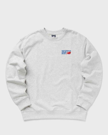 Tričko New Balance Athletics Premium Logo Crew men Sweatshirts grey in size:XXL Šedá | MT41547-AHH, 0