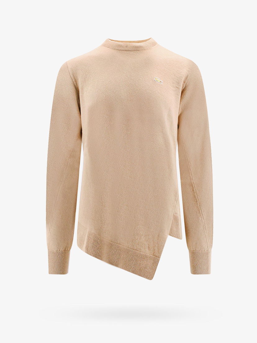 Sveter Comme des Garçons Asymmetric Crewneck Sweater Béžová | FLN006CAMEL