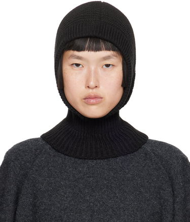 Kulicha LEMAIRE Lemaire Rib Knit Hood Čierna | AC1089 LK121, 0