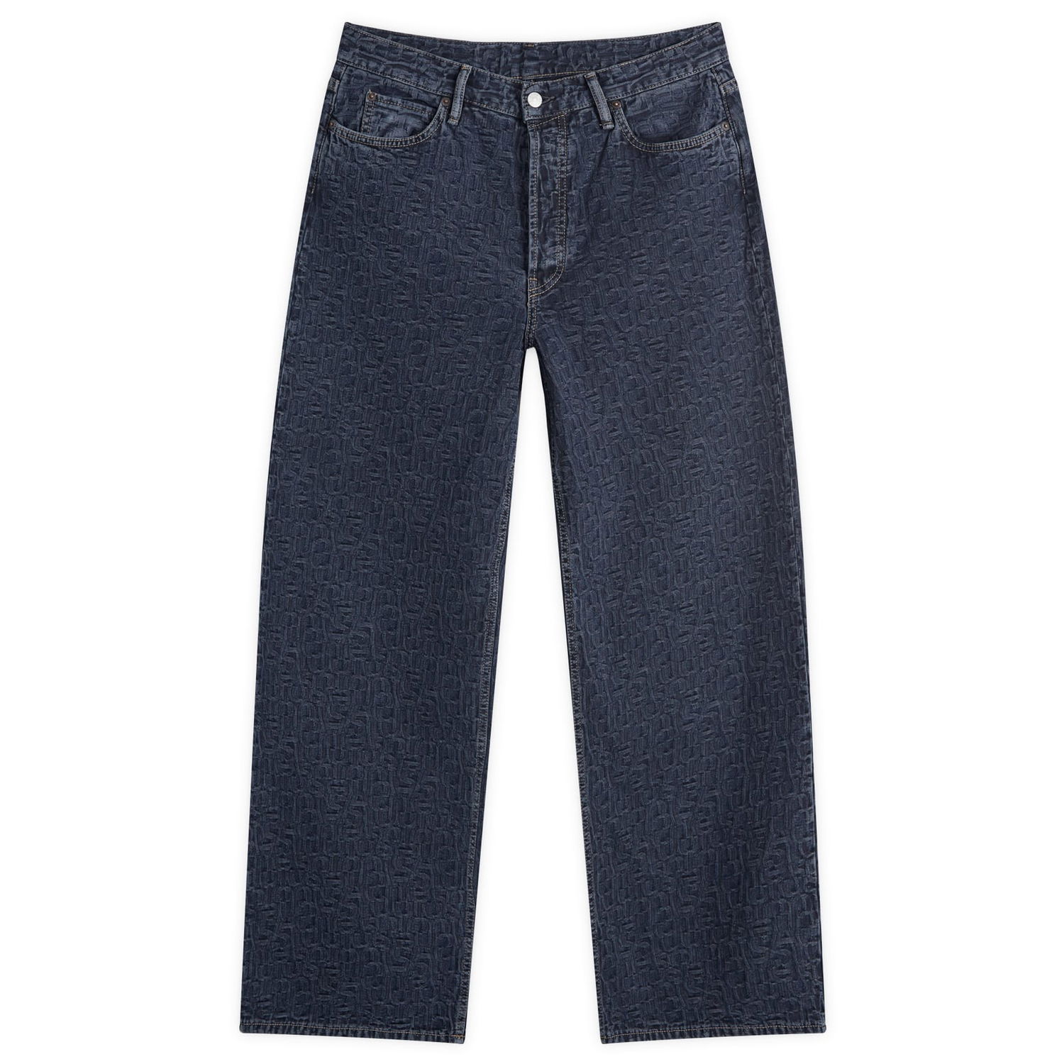 Džínsy Acne Studios 1981 Loose Fit Monogram Jeans Navy | B00377-AIL, 0