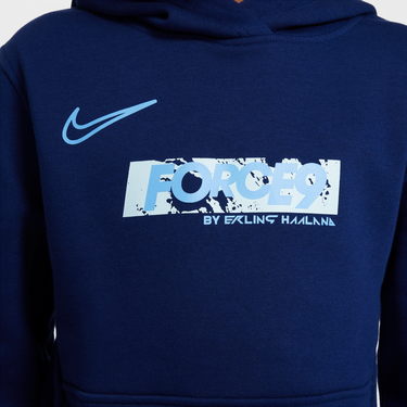 Mikina Nike Erling Haaland Club Fleece Hoodie Modrá | HJ3837-492, 4