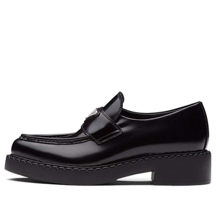 Tenisky a topánky Prada Brushed Leather Monolith Loafers Čierna | 1D673M_050_F0002